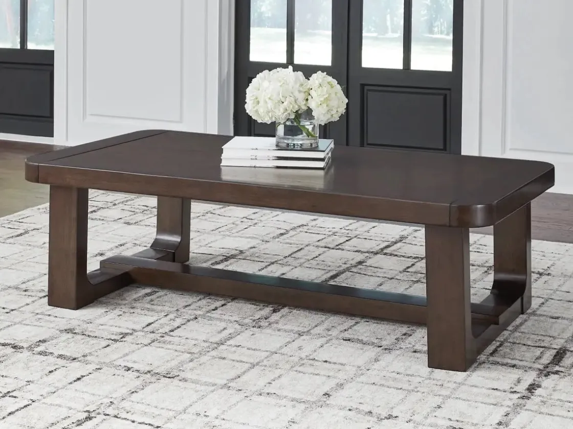 Mor Furniture Breckington Coffee Table In Dark Brown