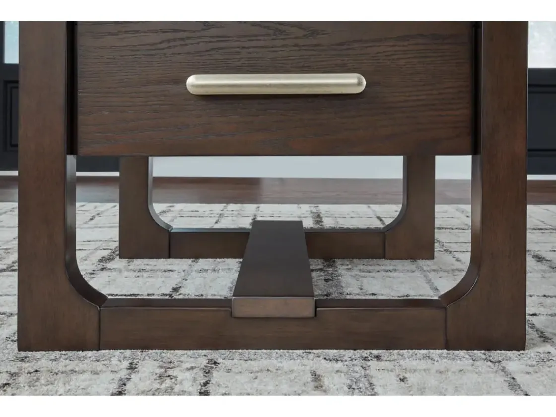 Mor Furniture Breckington End Table In Dark Brown