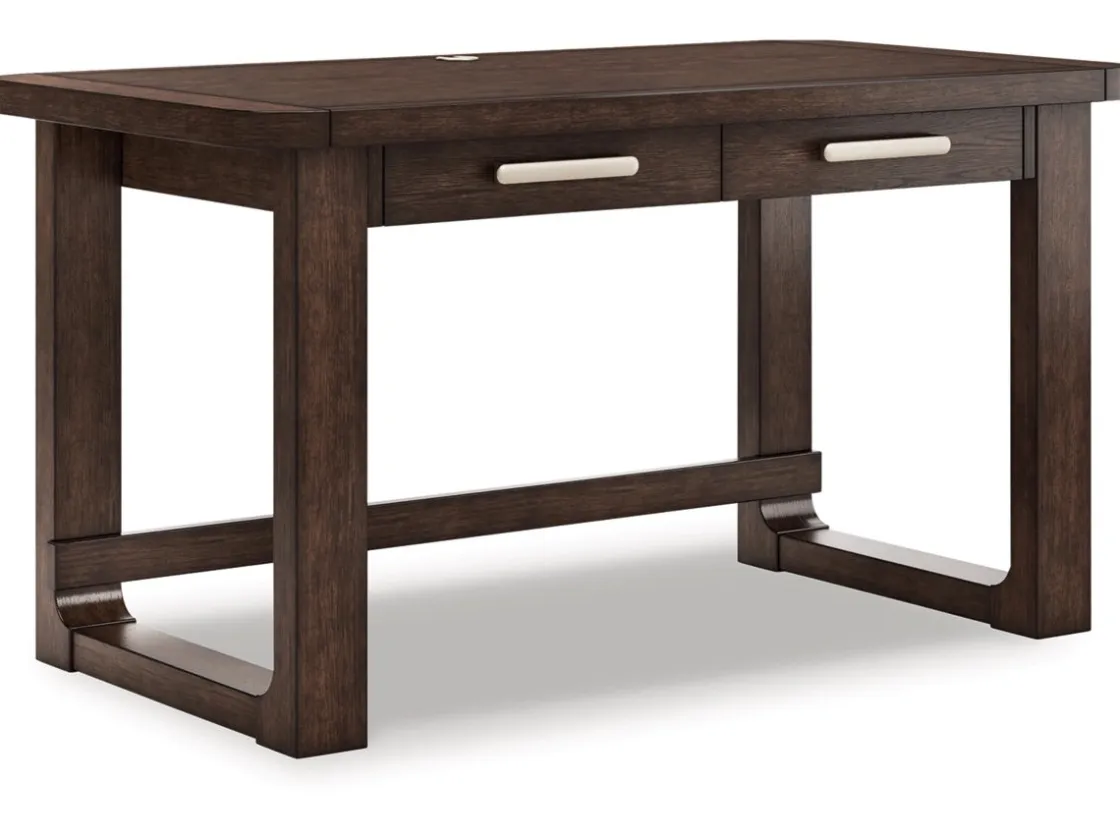 Mor Furniture Breckington Office Desk In Dark Brown