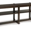 Mor Furniture Breckington Sofa Table In Dark Brown