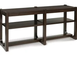 Mor Furniture Breckington Sofa Table In Dark Brown