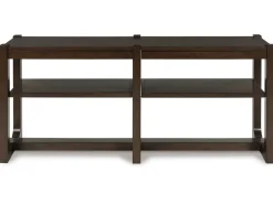 Mor Furniture Breckington Sofa Table In Dark Brown