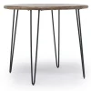 Mor Furniture Brennan Round Counter Height Dining Table In Golden Brown