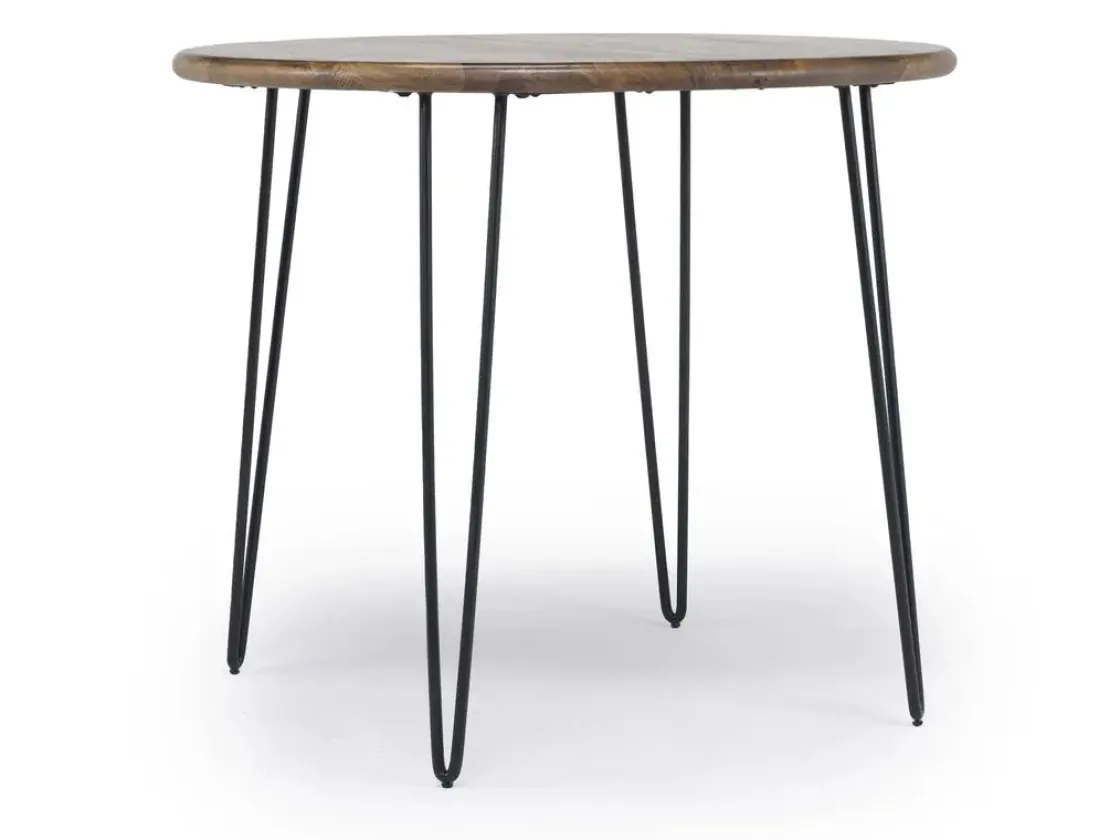 Mor Furniture Brennan Round Counter Height Dining Table & 4 Stools In James Mocha