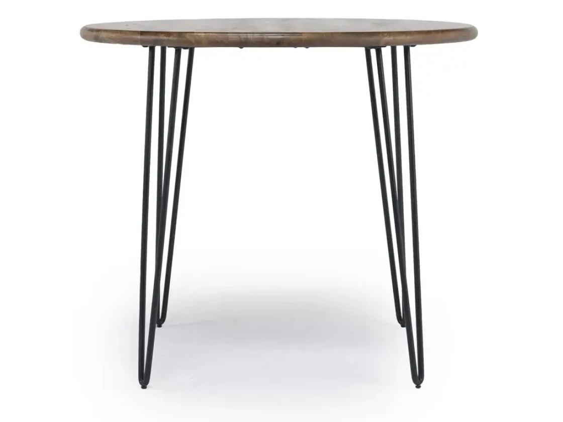 Mor Furniture Brennan Round Counter Height Dining Table & 4 Stools In James Mocha