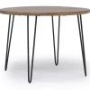 Mor Furniture Brennan Round Dining Table In Golden Brown