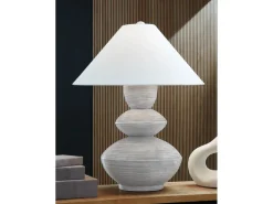 Mor Furniture Brickdon Table Lamp In Distressed White