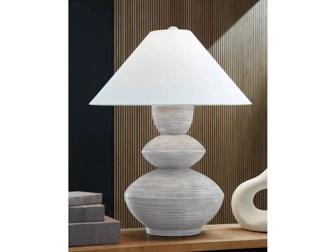 Mor Furniture Brickdon Table Lamp In Distressed White