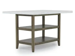Mor Furniture Brighton Counter Height Dining Table & 6 Stools In Gray
