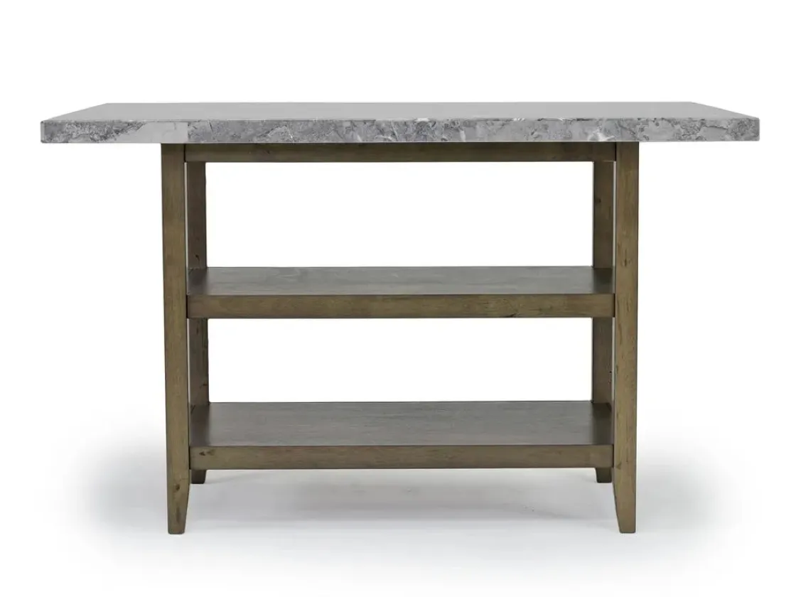 Mor Furniture Brighton Counter Height Dining Table & 6 Stools In Gray