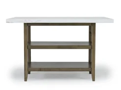 Mor Furniture Brighton Counter Height Dining Table & 6 Stools In Gray