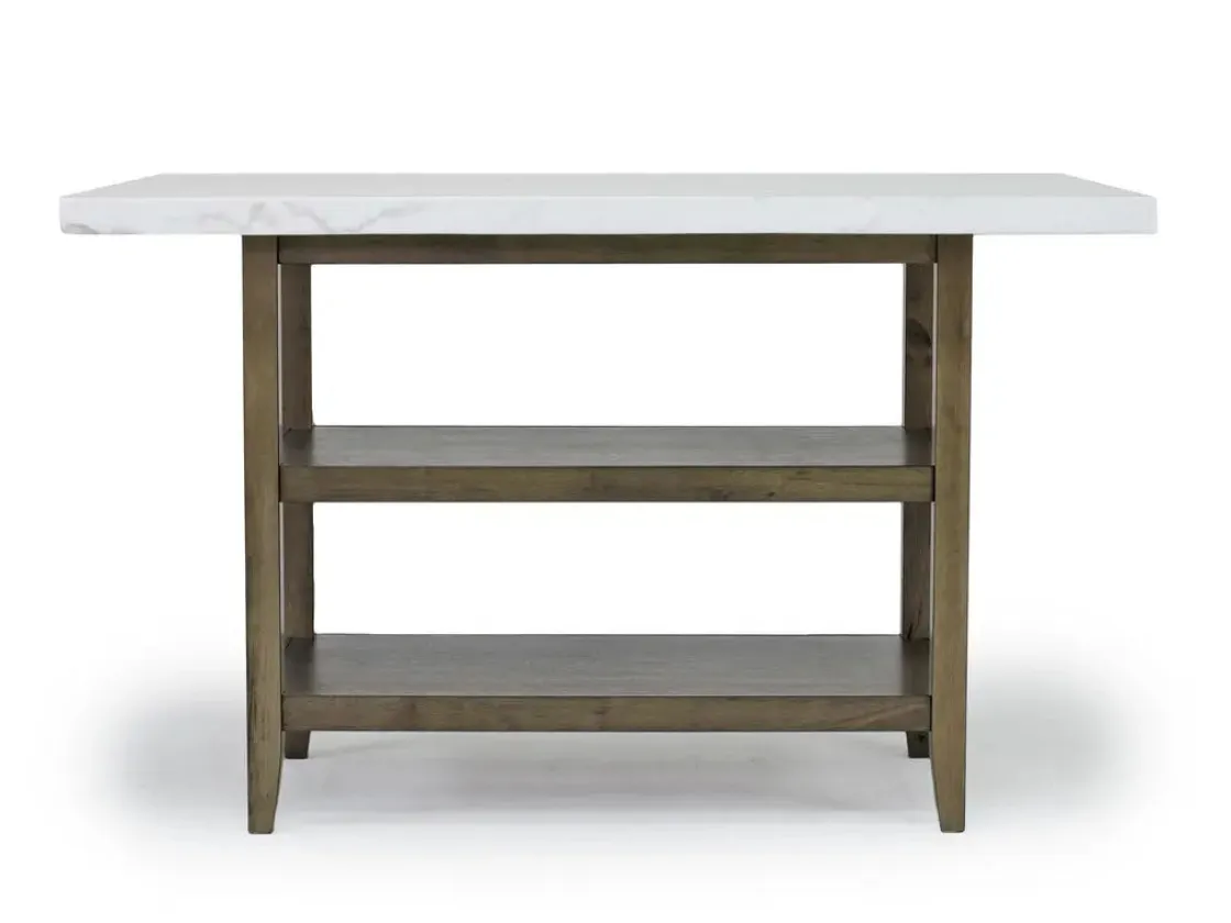 Mor Furniture Brighton Counter Height Dining Table & 4 Stools In Gray