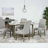 Mor Furniture Brighton Dining Table & 4 Chairs In Gray