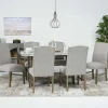 Mor Furniture Brighton Dining Table & 6 Chairs In Gray