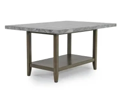 Mor Furniture Brighton Dining Table & 6 Chairs In Gray