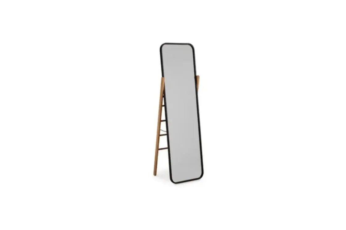 Mor Furniture Bronick Accent Mirror In Black/Brown