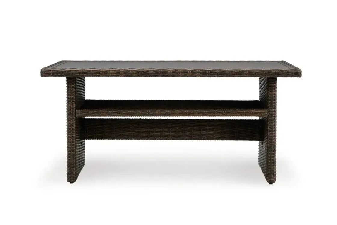 Mor Furniture Brook Ranch Outdoor Coffee Table In Brown
