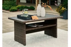 Mor Furniture Brook Ranch Outdoor Coffee Table In Brown