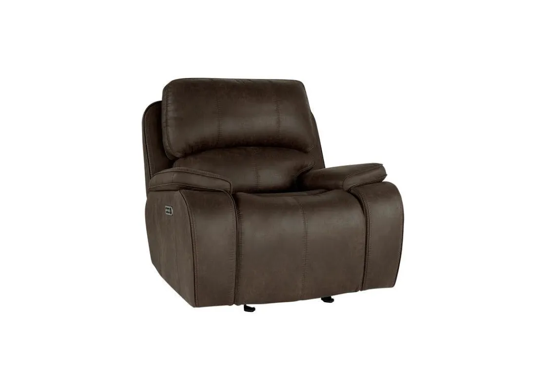 Mor Furniture Brookings 2 Power Gliding Recliner In Brown