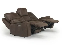 Mor Furniture Brookings 2 Power Sofa In Charcoal Gray