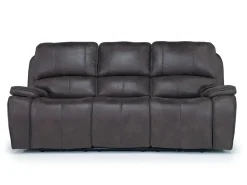 Mor Furniture Brookings 2 Power Sofa In Charcoal Gray