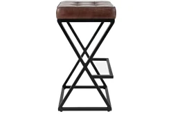 Mor Furniture Brooks Barstool In Saddle Brown Leather
