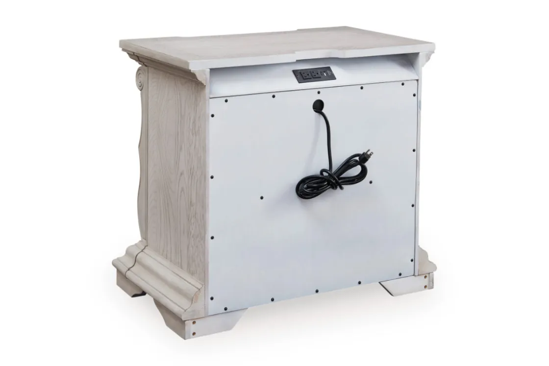 Mor Furniture Bruchandi Nightstand In Antique White