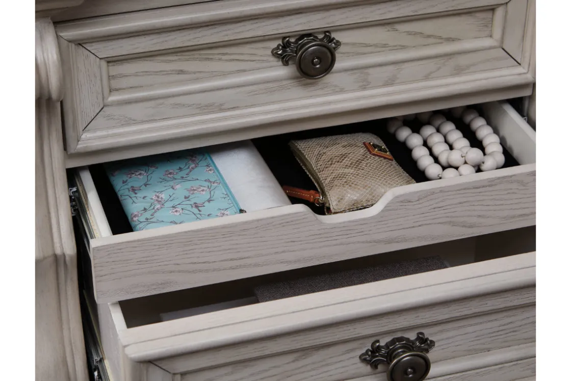 Mor Furniture Bruchandi Nightstand In Antique White