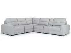 Mor Furniture Bryce 6 Piece Power Sectional In Savannah Coin
