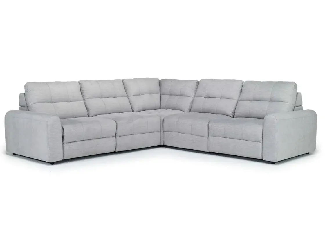 Mor Furniture Bryce 5 Piece Power Sectional In Savannah Coin