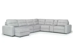 Mor Furniture Bryce 7 Piece Power Sectional In Savannah Coin