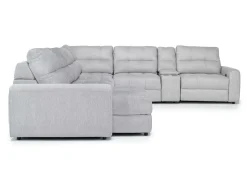 Mor Furniture Bryce 7 Piece Power Sectional In Savannah Coin
