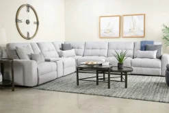 Mor Furniture Bryce 7 Piece Power Sectional In Savannah Coin