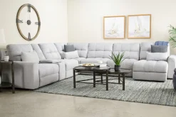 Mor Furniture Bryce 7 Piece Power Sectional In Savannah Coin