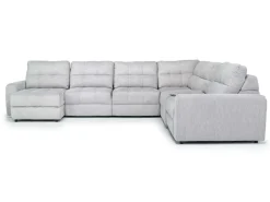 Mor Furniture Bryce 7 Piece Power Sectional In Savannah Coin