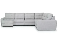 Mor Furniture Bryce 6 Piece Power Storage Chaise Sectional In Savannah Coin, Left Facing