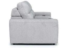 Mor Furniture Bryce Power Console Loveseat In Savannah Coin