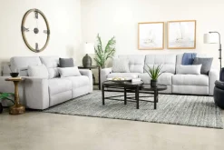 Mor Furniture Bryce Power Loveseat In Savannah Coin