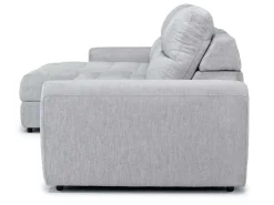 Mor Furniture Bryce Power Slider Sofa Storage Chaise In Savannah Coin, Left Facing