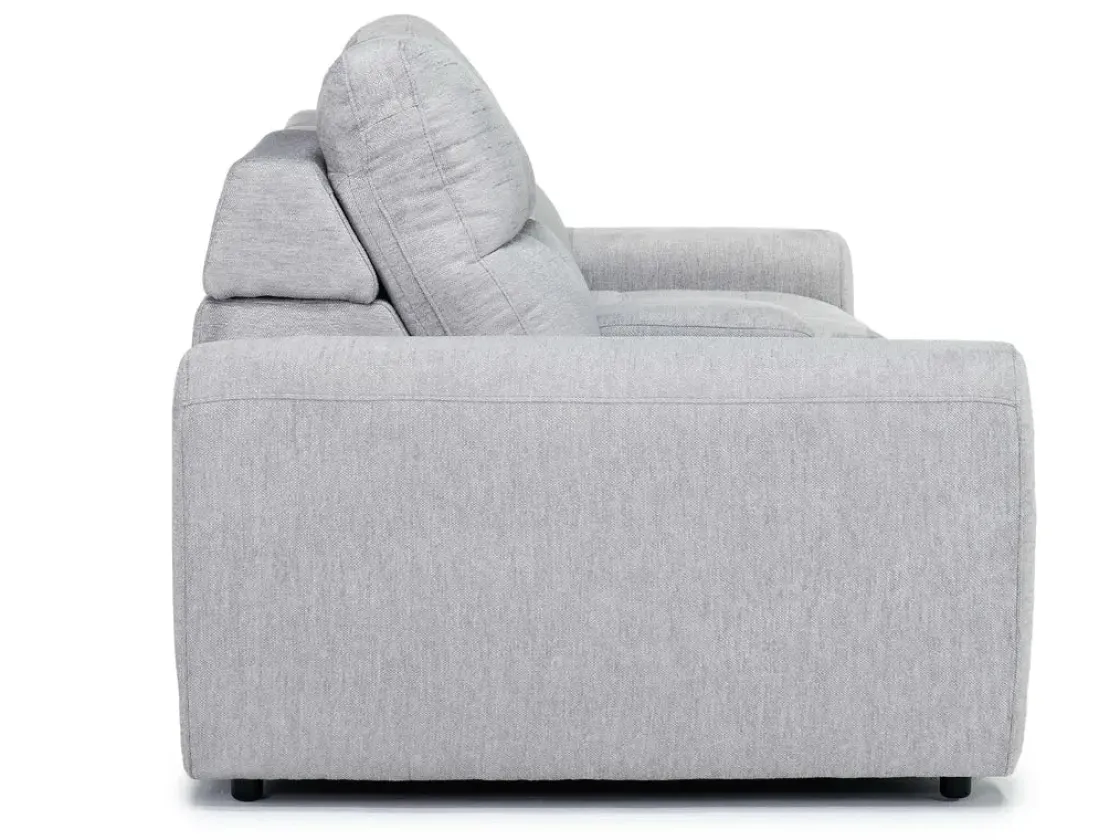 Mor Furniture Bryce Power Sliding Console Loveseat In Savannah Coin