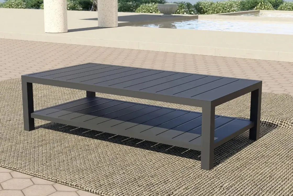 Mor Furniture Bungalow Outdoor Coffee Table In Gray
