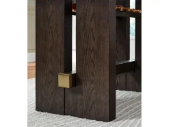 Mor Furniture Burkhaus Counter Height Dining Table In Dark Brown