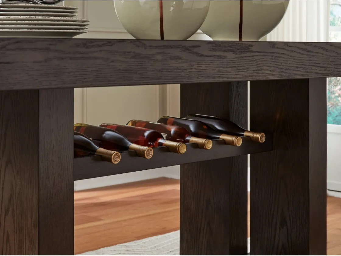 Mor Furniture Burkhaus Counter Height Dining Table In Dark Brown