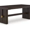 Mor Furniture Burkhaus Extendable Dining Table In Dark Brown