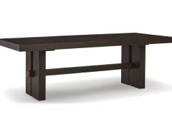 Mor Furniture Burkhaus Extendable Dining Table In Dark Brown