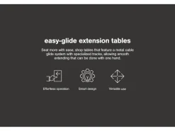 Mor Furniture Burkhaus Extendable Dining Table In Dark Brown