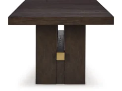 Mor Furniture Burkhaus Extendable Dining Table In Dark Brown