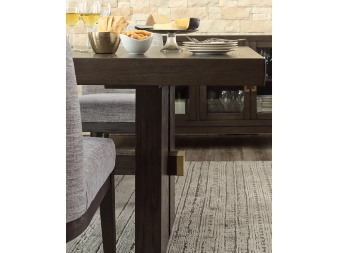 Mor Furniture Burkhaus Extendable Dining Table In Dark Brown