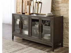Mor Furniture Burkhaus Server In Dark Brown