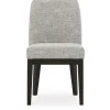 Mor Furniture Burkhaus Upholstered Side Chair In Beige/Dark Brown